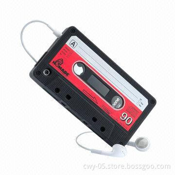 Magnetic tape 3D cartoon epoxy silicone case for iPhone 4/4S